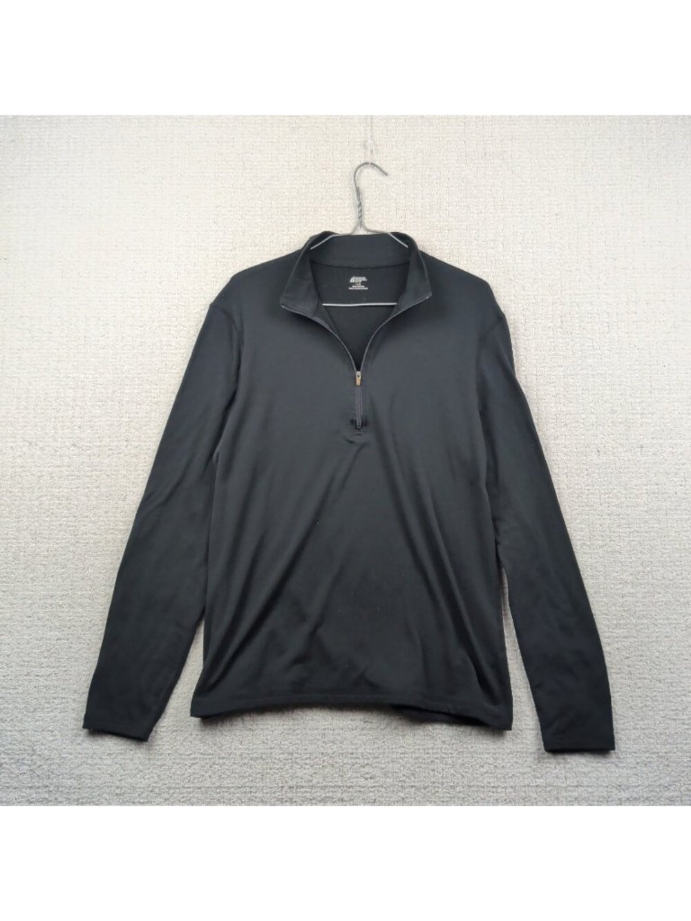 Mountain Equipment Co-op MEC Black Base Layer Half Zip Shirt Thermal Top Men L